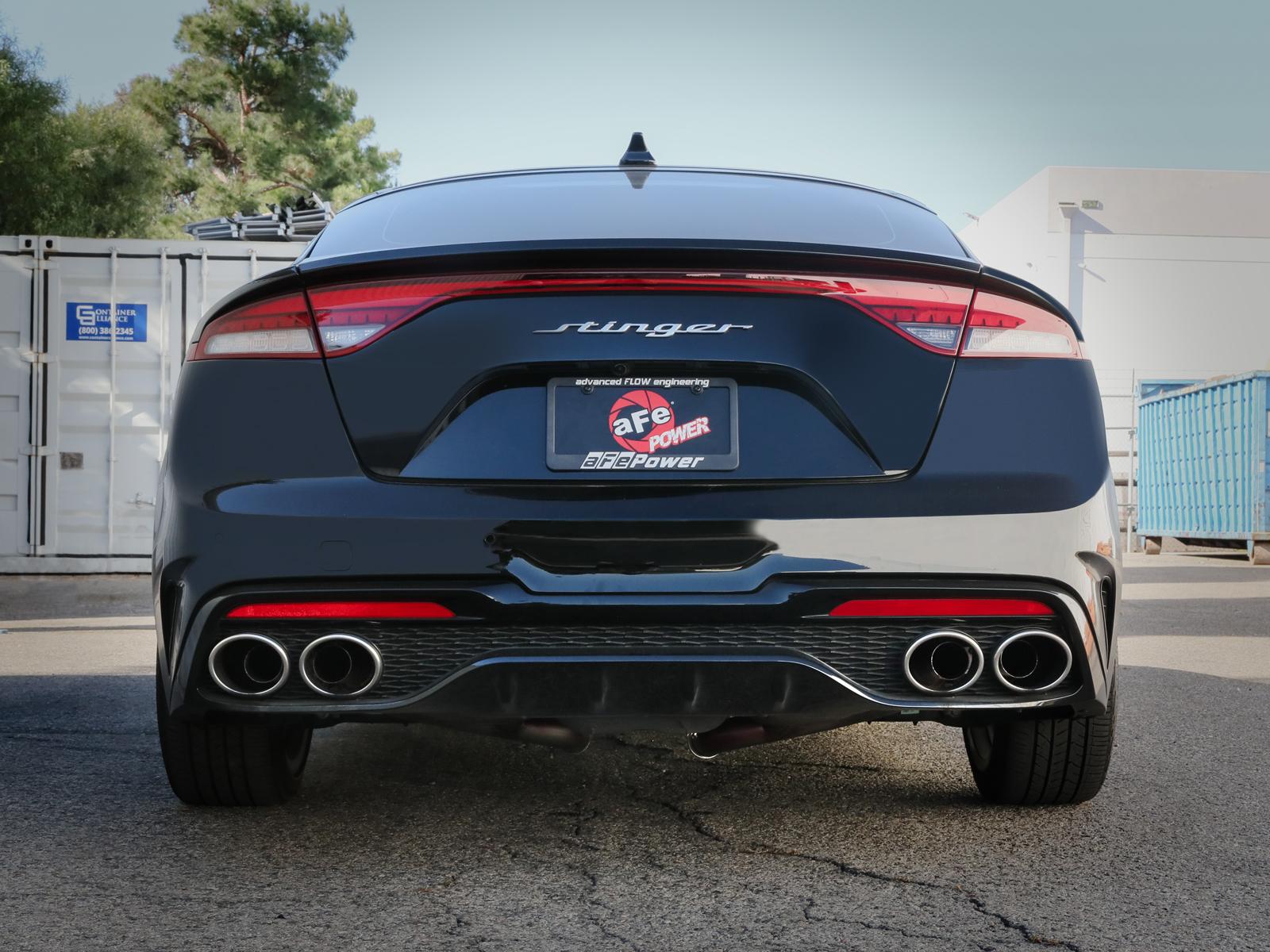 AFE Gemini XV 3 IN to 2-1/2 304 Stainless Steel Cat-Back Exhaust System w/ Cut-Out - 49-37024
