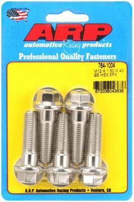 ARP M12 x 1.50 x 40 hex SS bolts - 764-1004