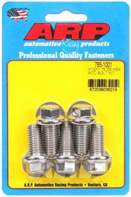 ARP M12 x 1.75 x 25 hex SS bolts - 765-1001