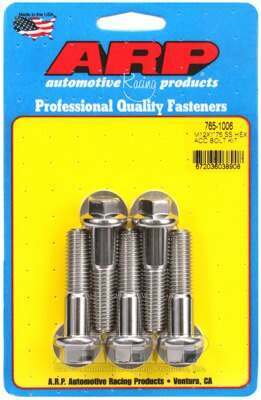 ARP M12 x 1.75 x 50 hex SS bolts - 765-1006