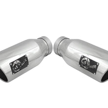 AFE Large Bore-HD 4 IN 409 Stainless Steel DPF-Back Exhaust System w/Polished Tip (Ford Diesel Trucks 15-16 V8-6.7L (td)) - 49-43122-P