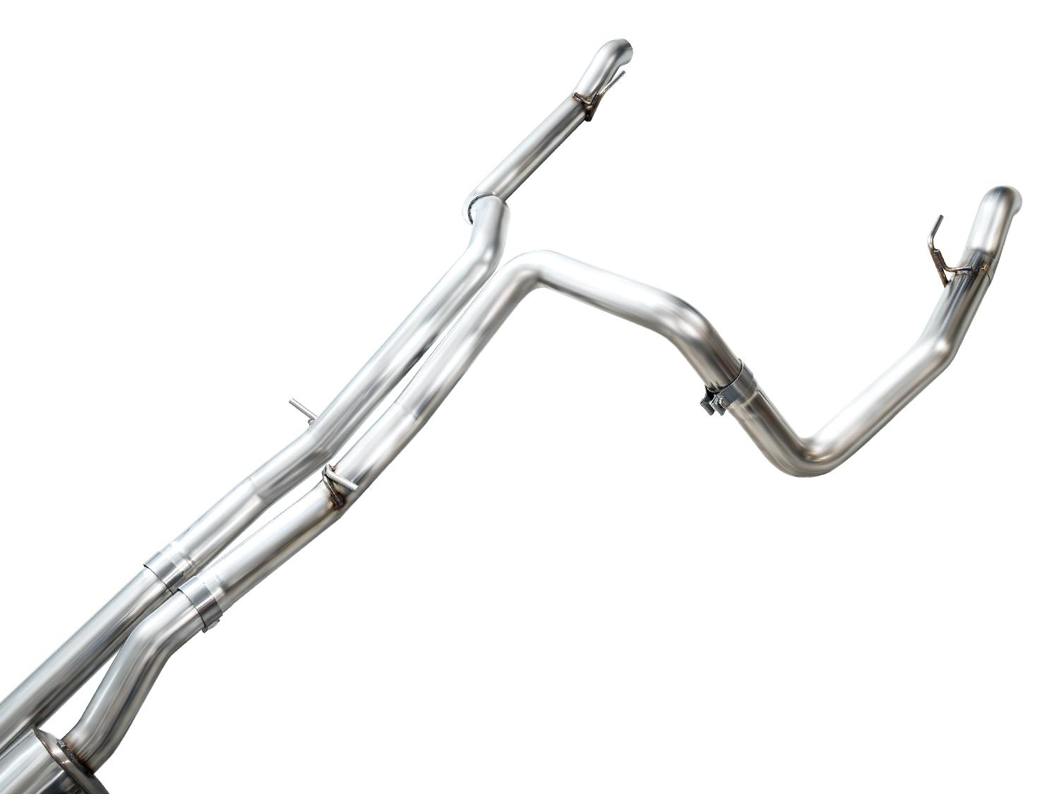 AWE 0FG Catback Split Rear Exit Exhaust for 4th Gen Silverado/Sierra 1500 6.2L - 3015-31202