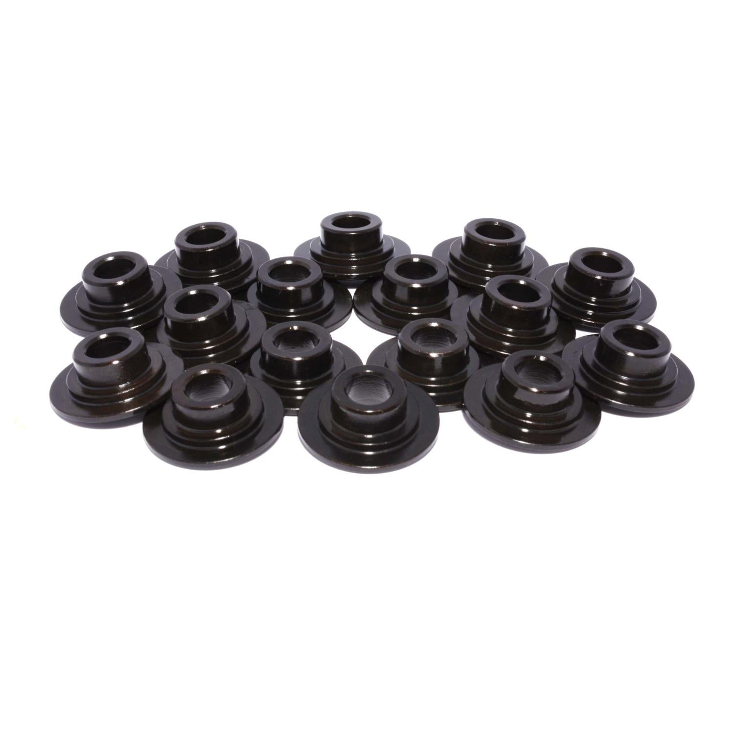 Comp Cams 7 Degree Steel Retainer Set of 16 for 11/32" Valve w/ 1.437"-1.500" Spring - 768-16