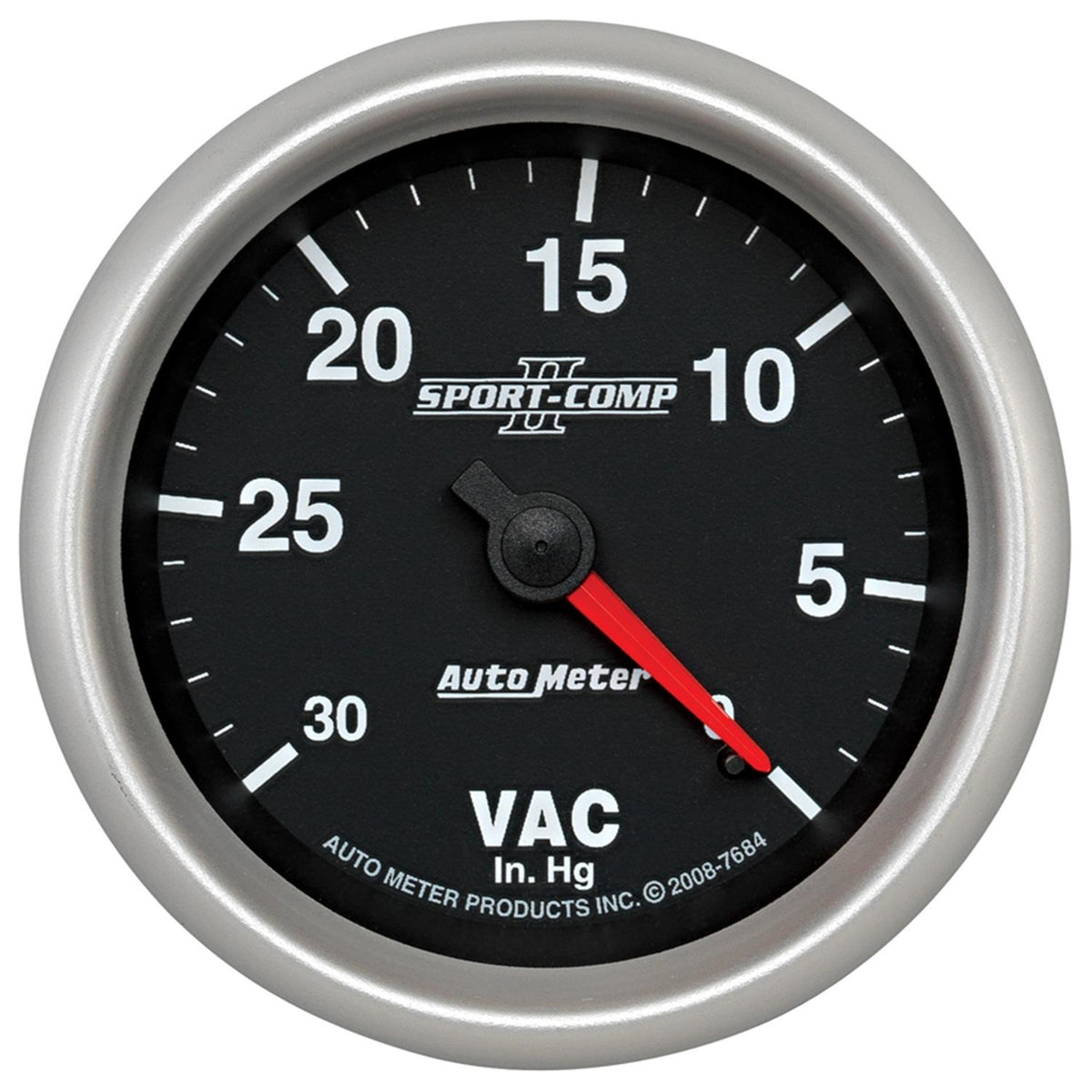 Auto Meter 2-5/8" VACUUM, 0-30 IN HG, SPORT-COMP II - 7684