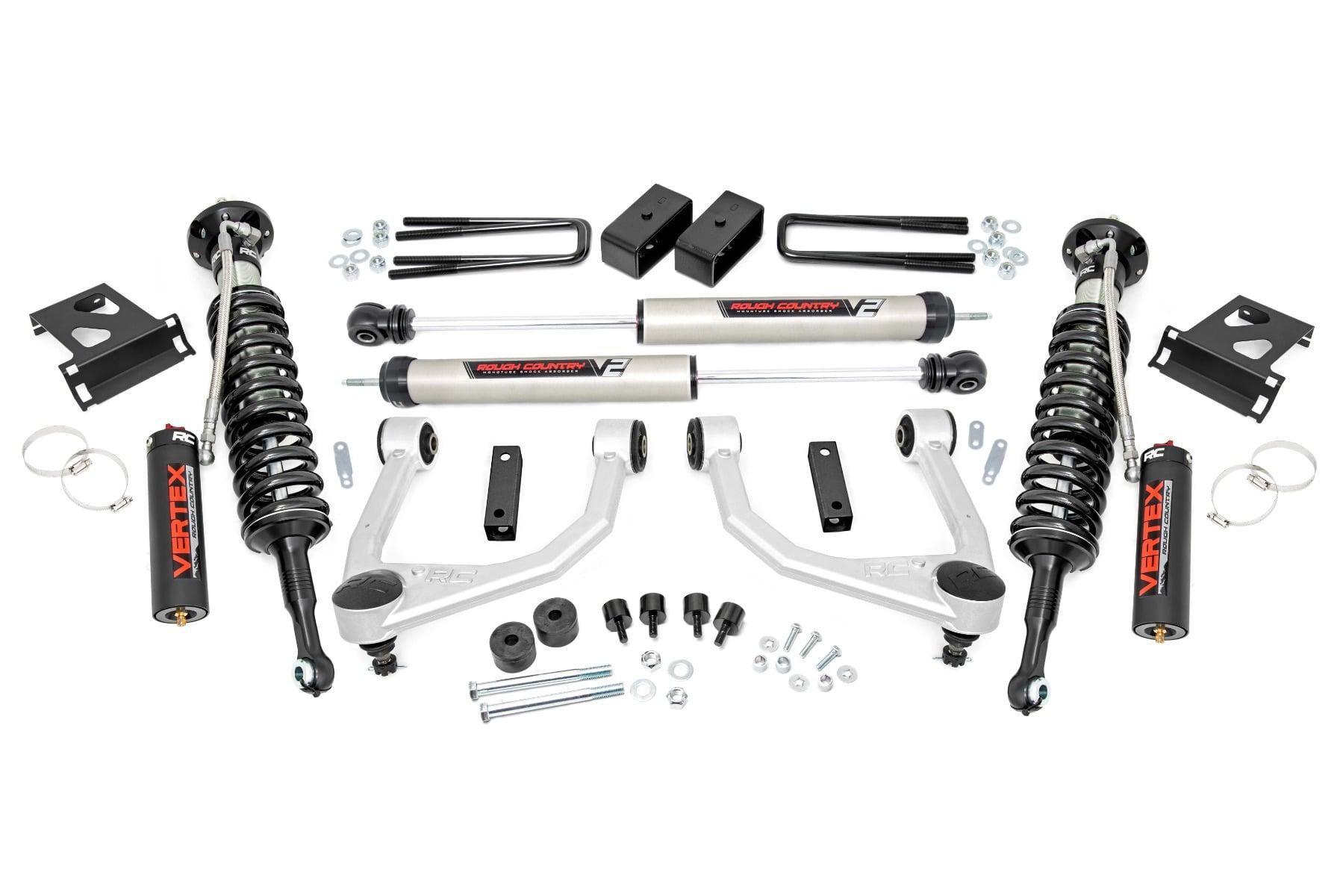 Rough Country 3.5 Inch Lift Kit Vertex/V2 07-21 Toyota Tundra 4WD Rough Country - 76857