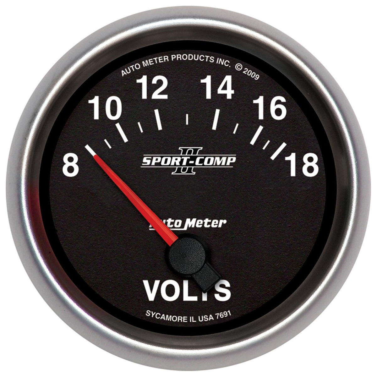 Auto Meter 2-5/8" VOLTMETER, 8-18V, SPORT-COMP II - 7691