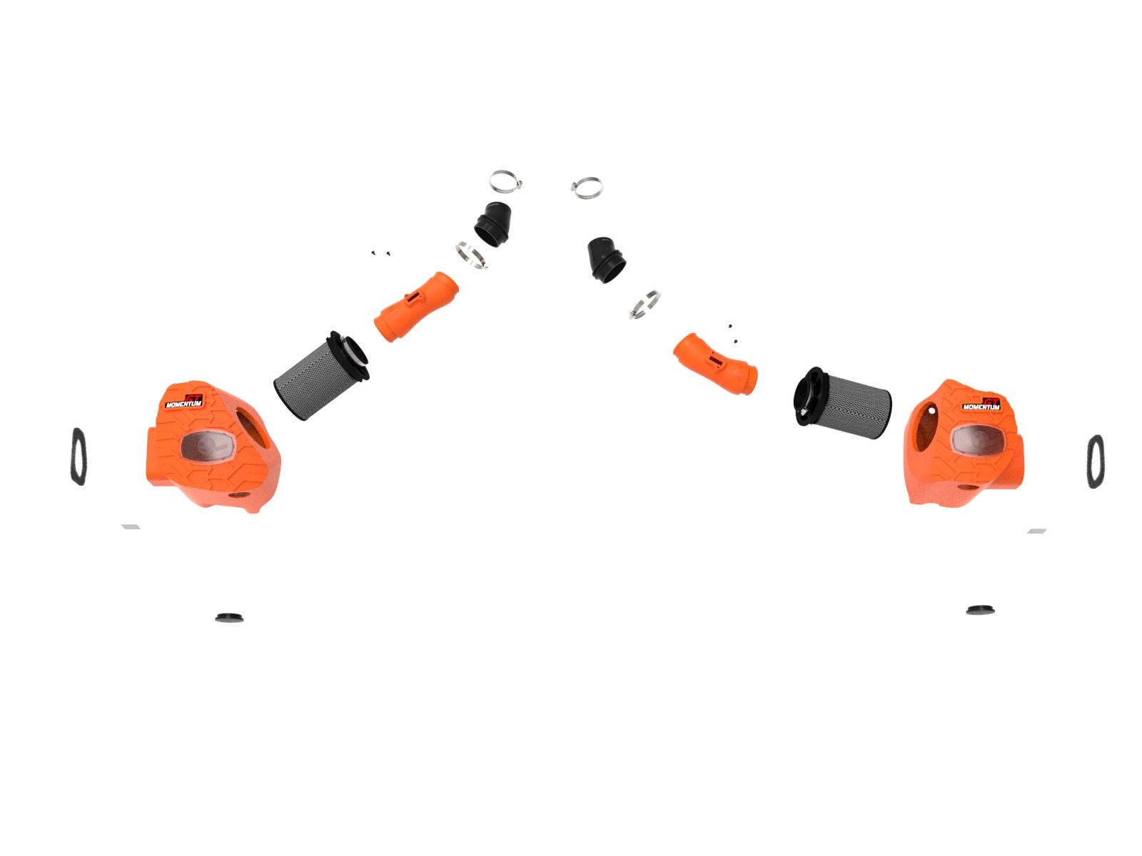 AFE Momentum  GT Cold Air Intake System Orange w/ Black Pro 5R Filter - 50-70100KN