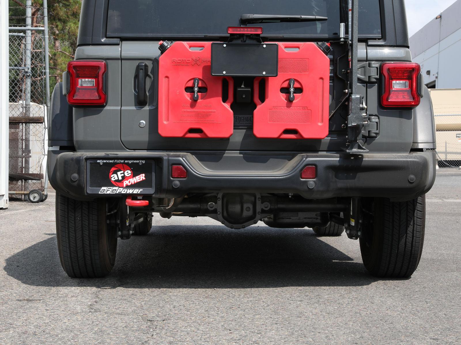 AFE Axle-Back Exhaust System (2018-2020 Jeep Wrangler L4-2.0L(t) / V6-3.6L) - 49-48070-1