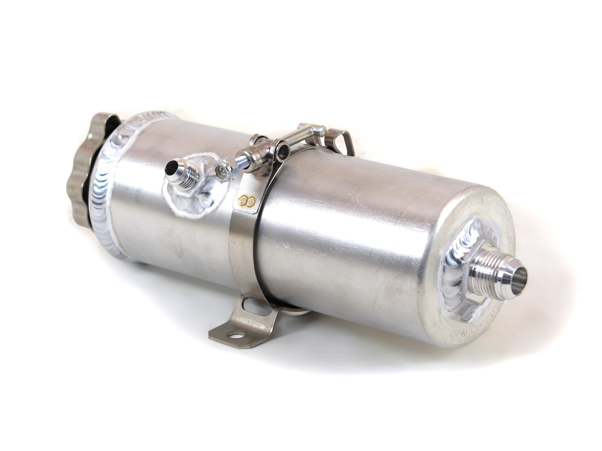 Canton Racing Power Steering Tank Universal High Capacity -10AN &amp; - 6AN Fit - 77-253