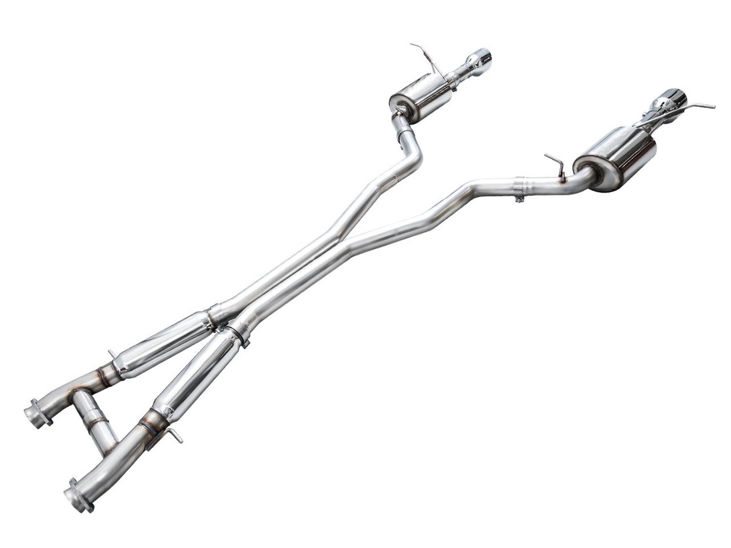 AWE Touring Edition Exhaust - Chrome Silver Tips (2018-2023 Dodge Durango 6.4L / 6.2L SC) - 3015-32952