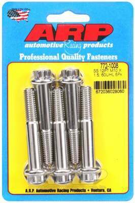 ARP M10 x 1.50 x 60 12pt SS bolts - 772-1008