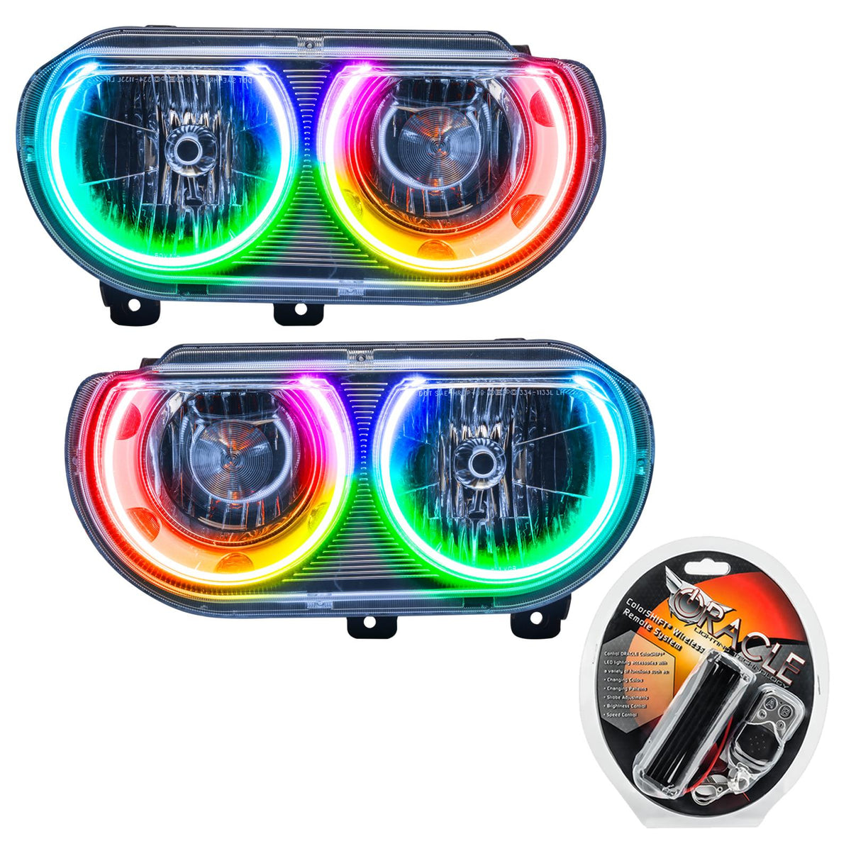 Oracle Lighting Smd Pre-Assembled Headlights, Non-Hid, Colorshift (2008-2014 Challenger) - 7720-330