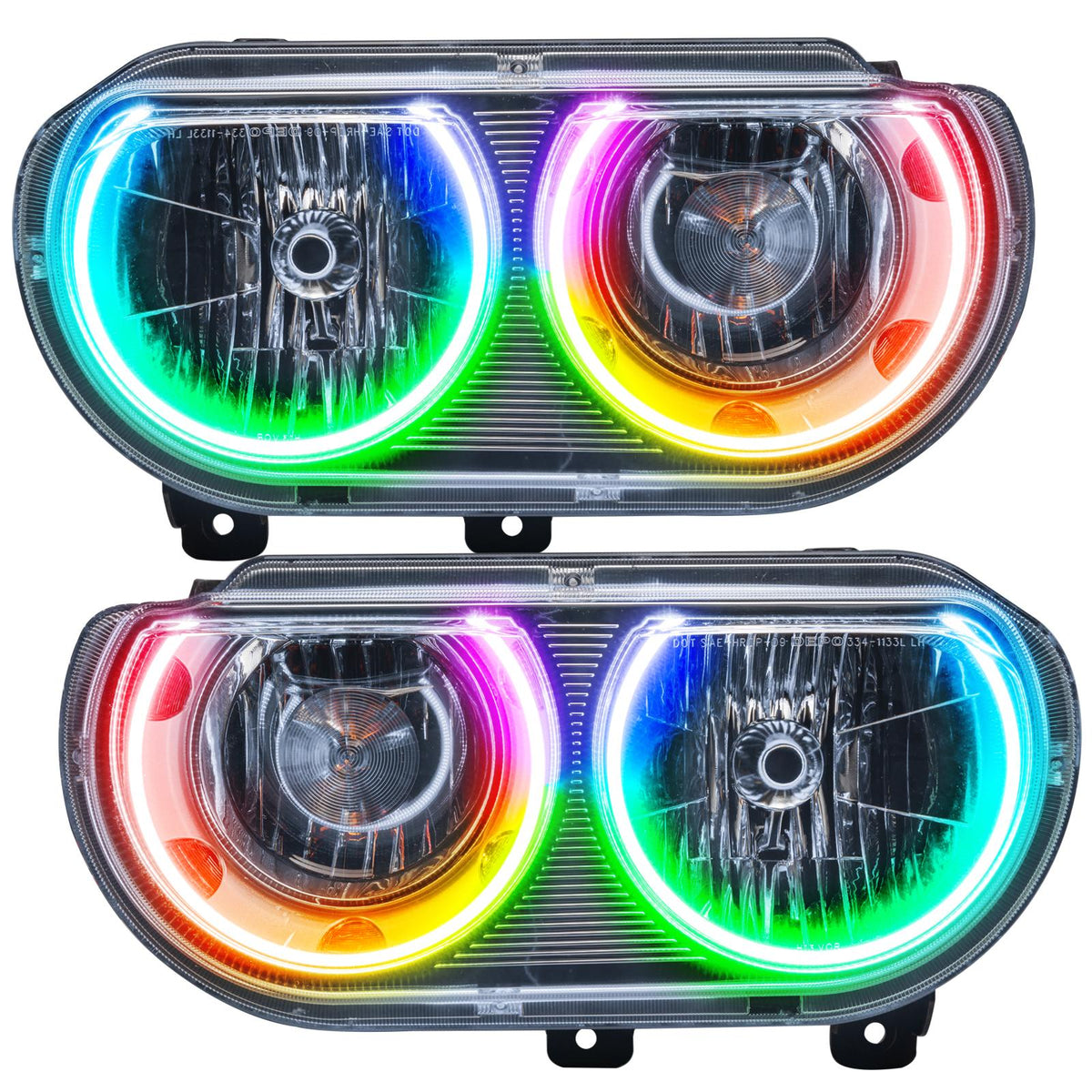 Oracle Lighting Dynamic Colorshift Smd Pre-Assembled Headlights, Non-Hid (2008-2014 Challenger) - 7720-332