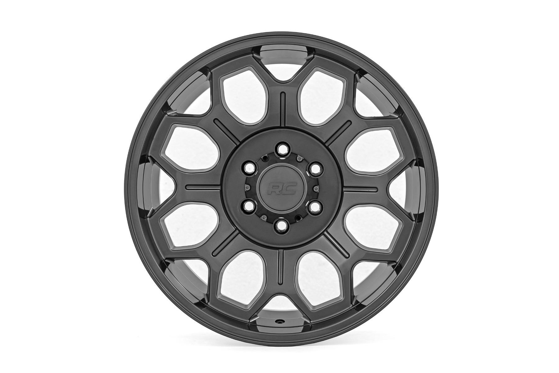 Rough Country 77 Series Wheel One-Piece Gunmetal Gray 20x9 6x135 -12mm (2003-2012 Expedition, F-150) - 77201217G