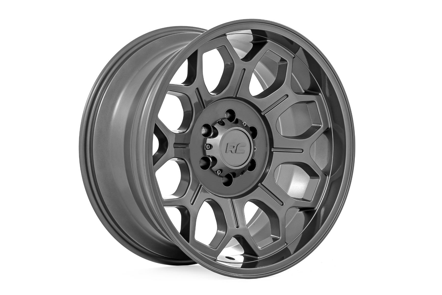 Rough Country 77 Series Wheel One-Piece Gunmetal Gray 20x9 6x135 -12mm (2003-2012 Expedition, F-150) - 77201217G