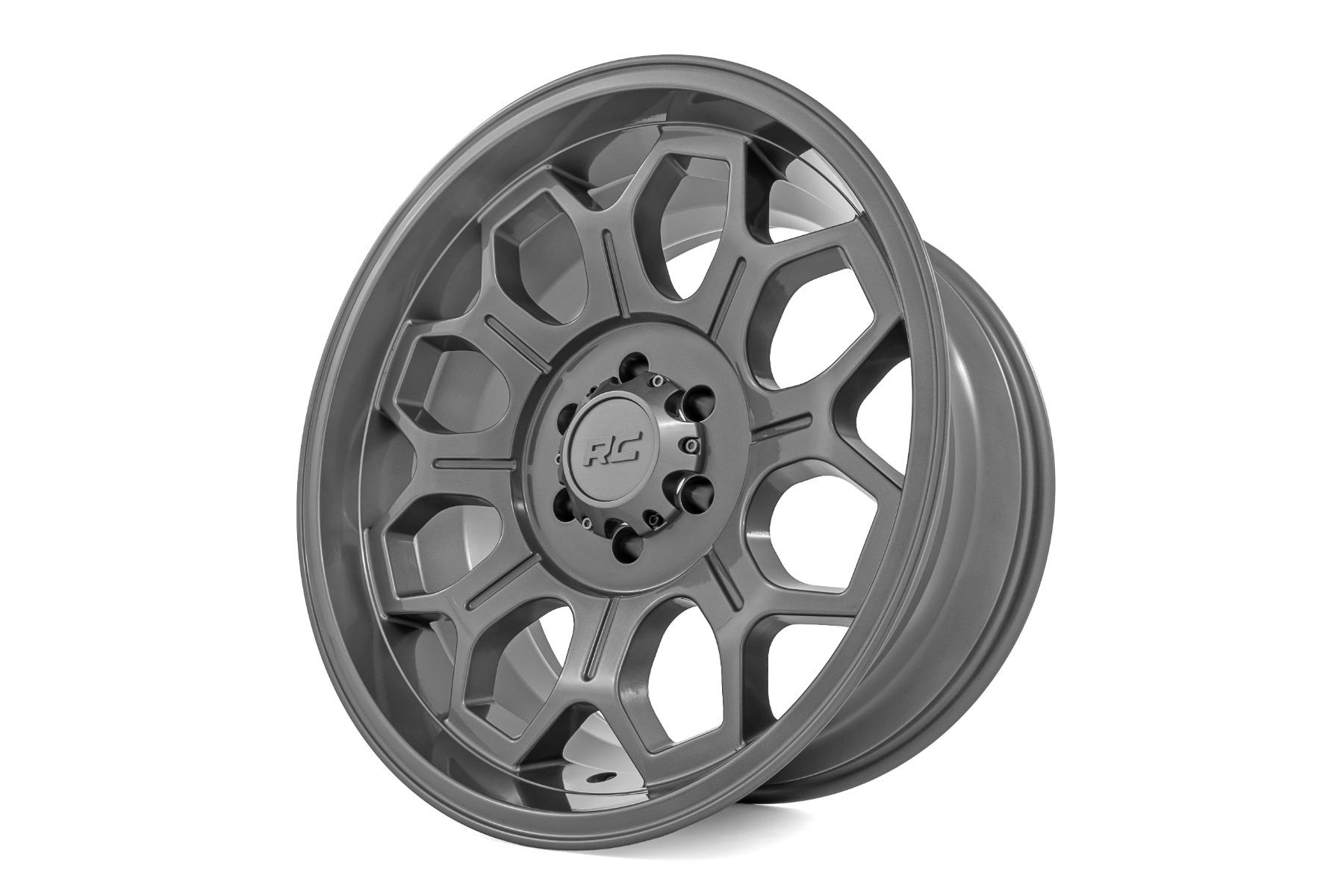 Rough Country 77 Series Wheel One-Piece Gunmetal Gray 20x9 6x135 +18mm (2003-2012 Expedition, F-150) - 77201817G