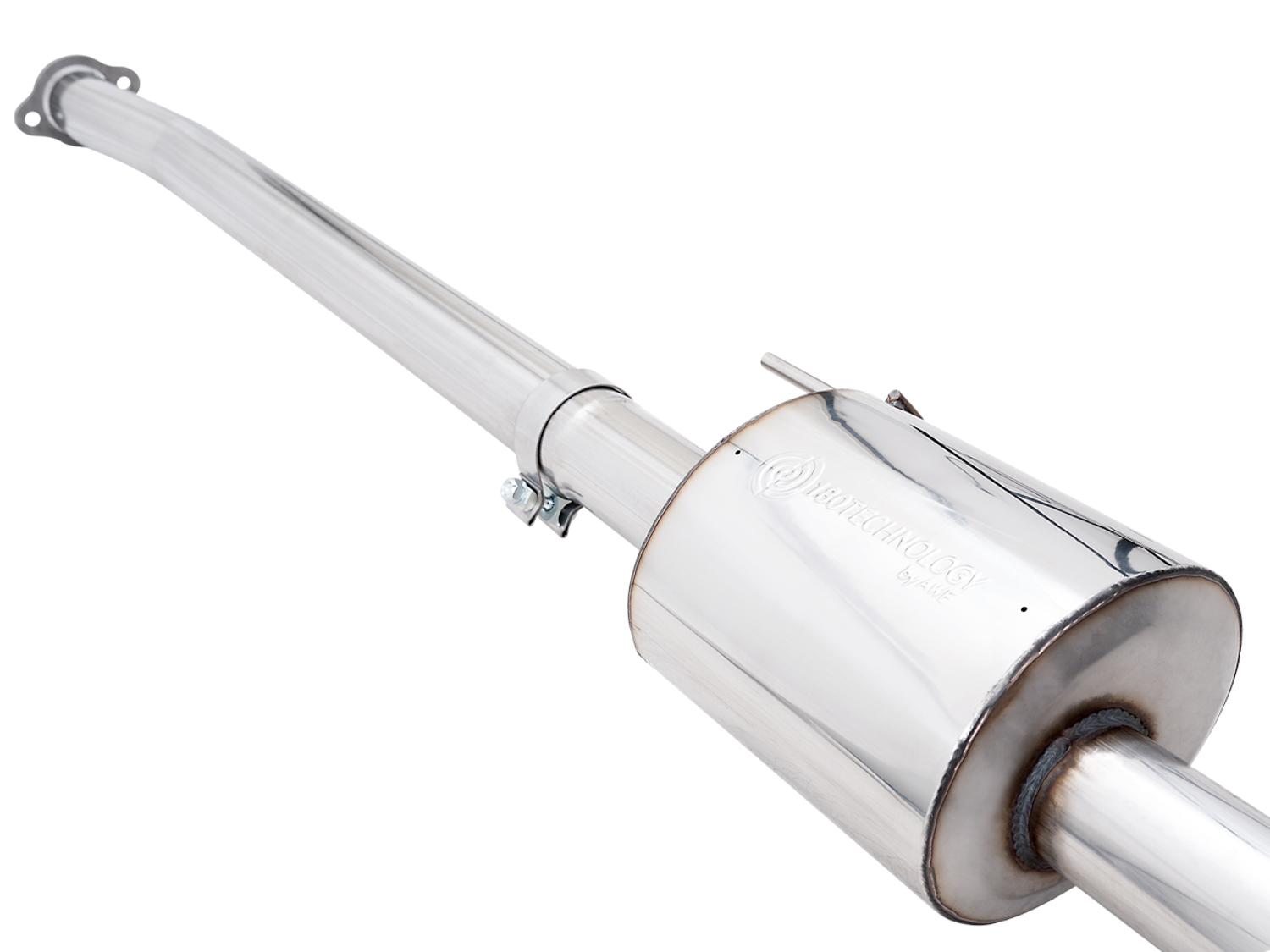AWE 0FG 3" Dual Side Exit Catback Exhaust - 4.5" Diamond Silver Tips 2021-2025 F-150 2.7L / 3.5L / 5.0L) - 3015-23059