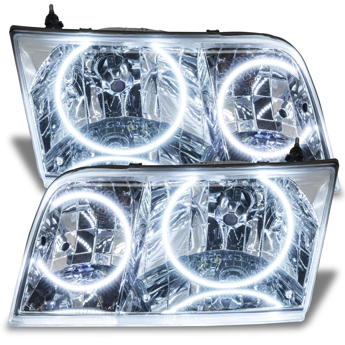 Oracle Lighting Smd Pre-Assembled Headlights, Chrome Bezel, Halogen, White (1998-2011 Crown Victoria) - 7724-001