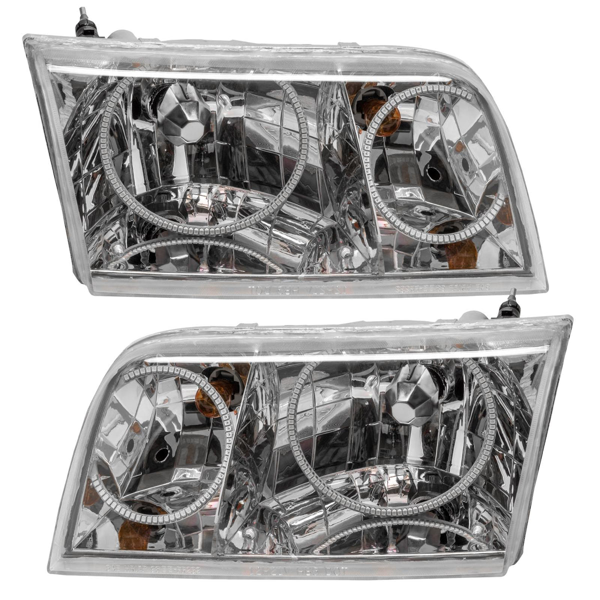Oracle Lighting Smd Pre-Assembled Headlights, Chrome Bezel, Halogen, White (1998-2011 Crown Victoria) - 7724-001