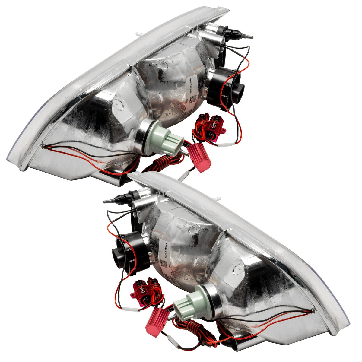 Oracle Lighting Smd Pre-Assembled Headlights, Chrome Bezel, Halogen, Colorshift - No Controller (1998-2011 Crown Victoria) - 7724-334