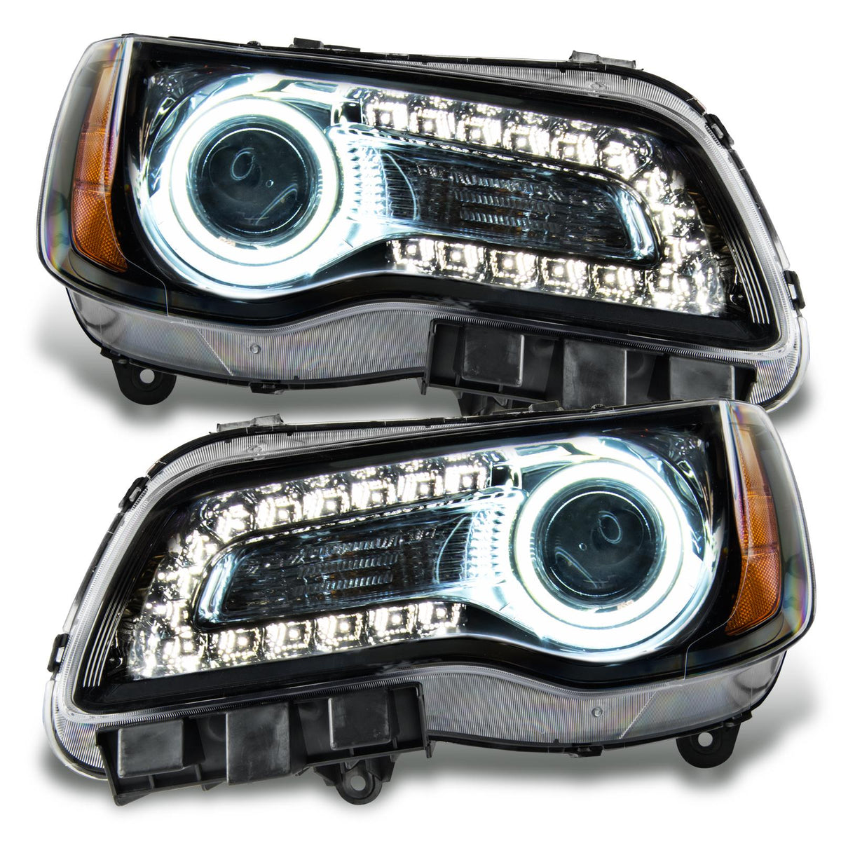 Oracle Lighting Smd Pre-Assembled Headlights, Non-Hid, Black, White (2011-2014 300) - 7729-001