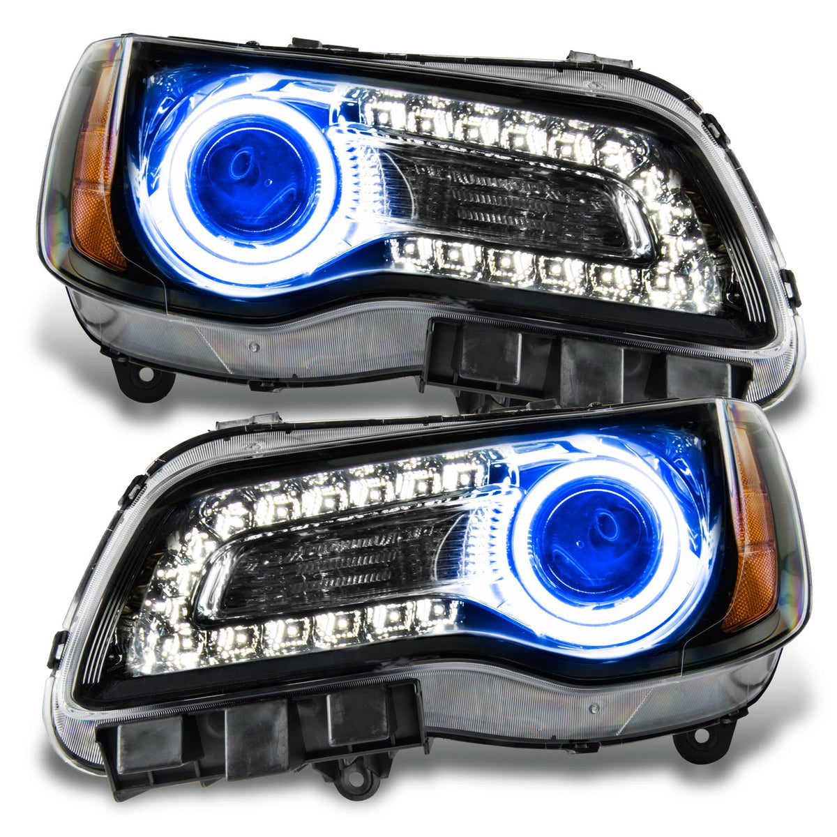 Oracle Lighting Smd Pre-Assembled Headlights, Non-Hid, Black Bezel, Blue (2011-2014 300) - 7729-002