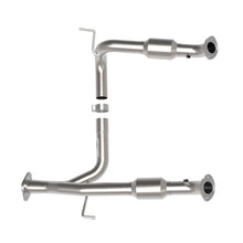 AFE Twisted Steel Y-Pipe 2 to 3 IN 409 Stainless Steel w/ Cat Toyota Tacoma 05-15 V6-4.0L - 48-46006-RC