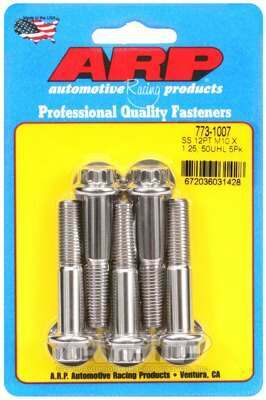 ARP M10 x 1.25 x 50 12pt SS bolts - 773-1007
