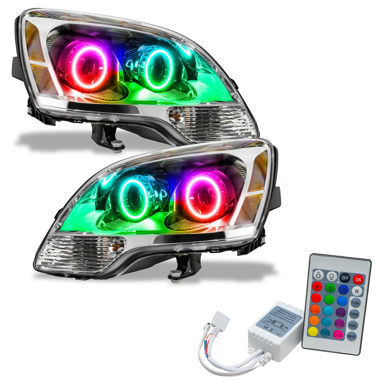 Oracle Lighting Smd Pre-Assembled Headlights, Halogen, 2Nd Design, Colorshift - Simple (2008-2012 Acadia) - 7732-504