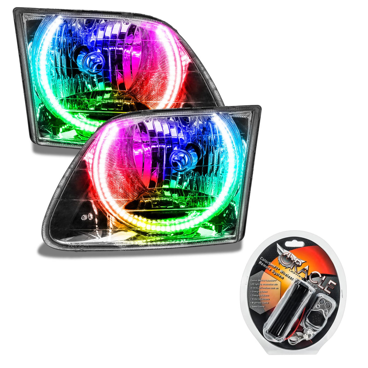 Oracle Lighting Smd Pre-Assembled Headlights, Colorshift (1997-2003 F-150) - 7733-330
