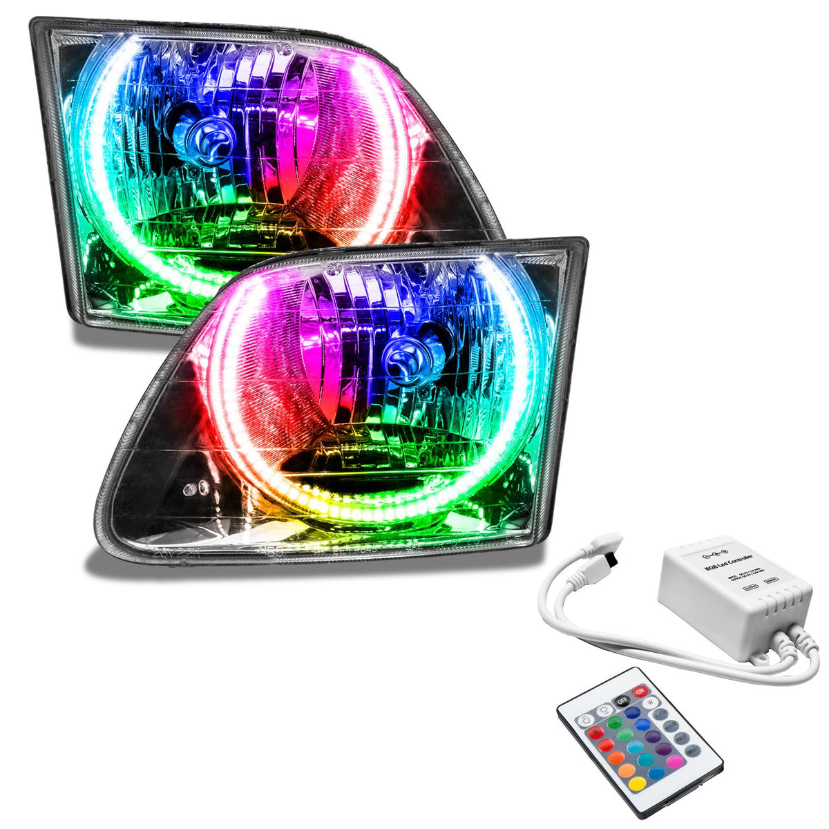 Oracle Lighting Smd Pre-Assembled Headlights, Colorshift - Simple (1997-2003 F-150) - 7733-504