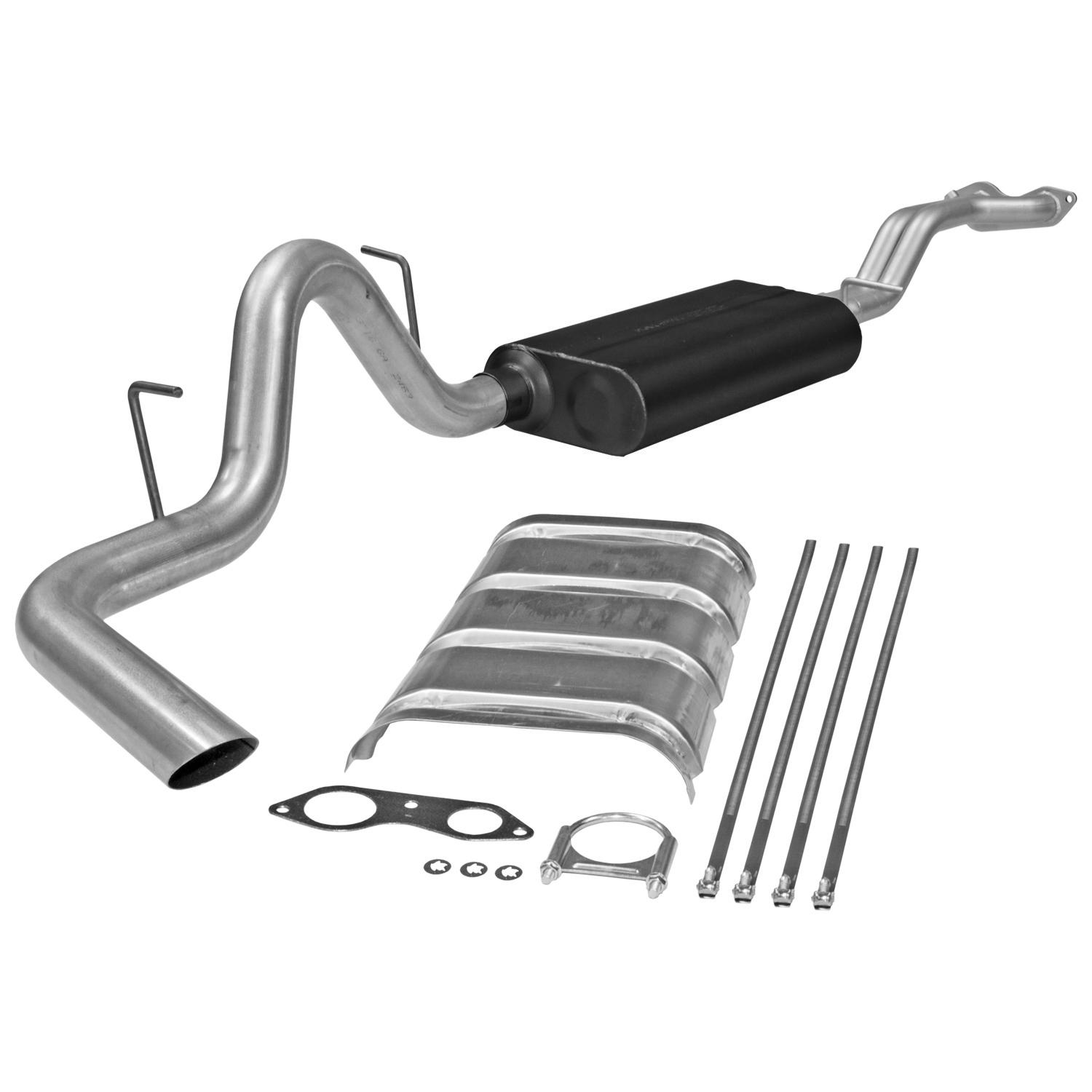 Flowmaster Cat-back System - Single Side Exit - Force II - Mild Sound