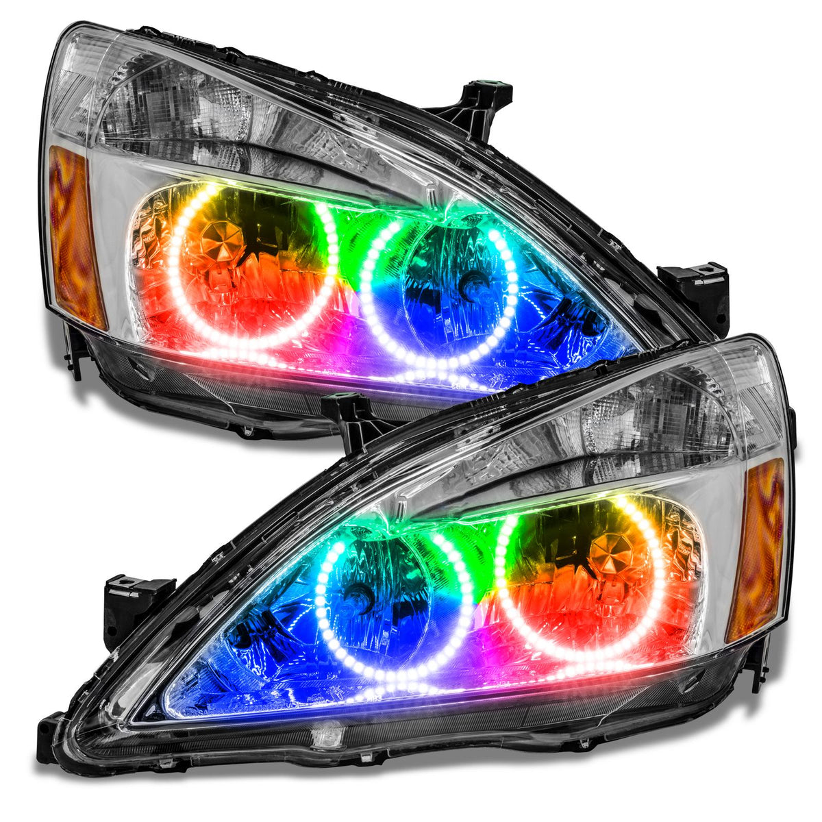 Oracle Lighting Smd Pre-Assembled Headlights, Colorshift - No Controller (2003-2007 Accord) - 7740-334