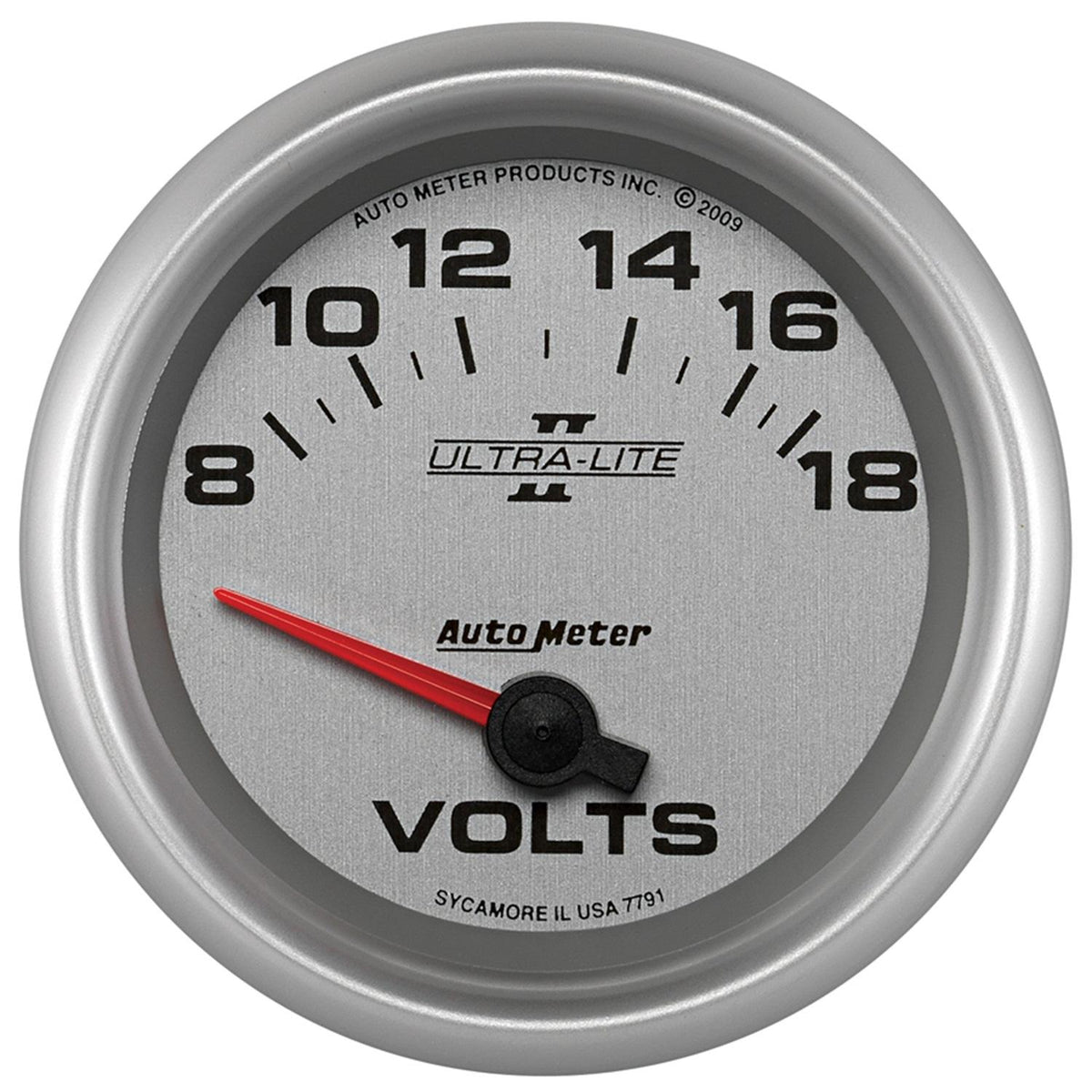 Auto Meter 2-5/8" VOLTMETER, 8-18V, ULTRA-LITE II - 7791
