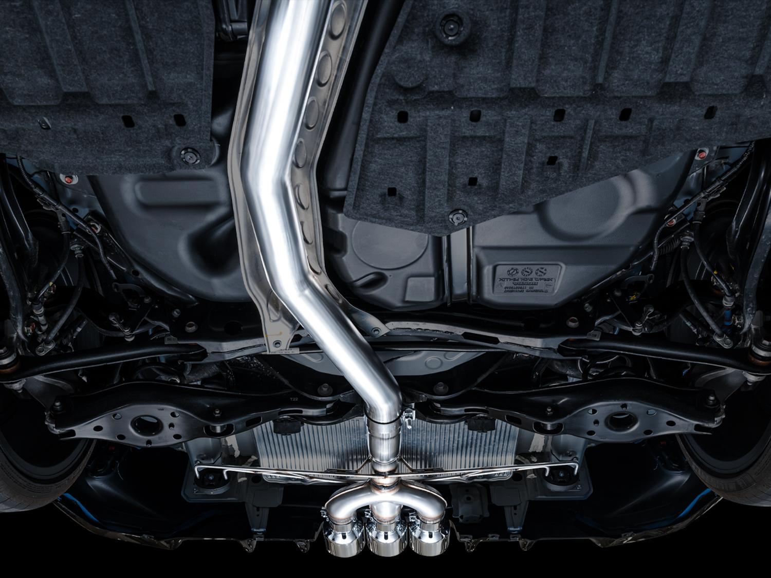 AWE Track Edition for FL5 CTR - Triple Chrome Tips - 3020-52287