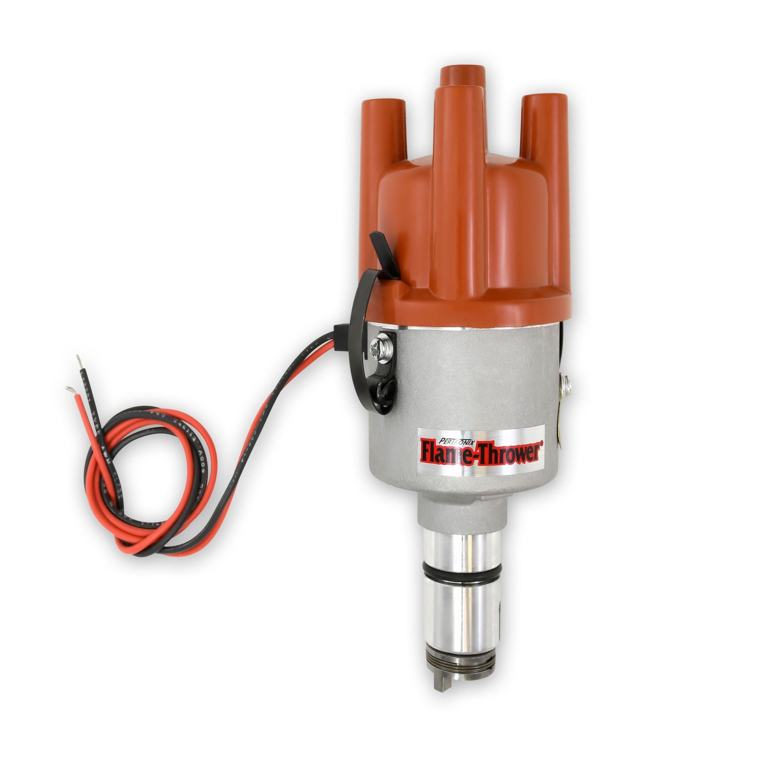 Pertronix Flame-Thrower "Stock Look" Boch Style Performance Distributor Featuring Ignitor Iii Electronics. 12-Volt Negative Ground, Non Vacuum Advance. - D7182604
