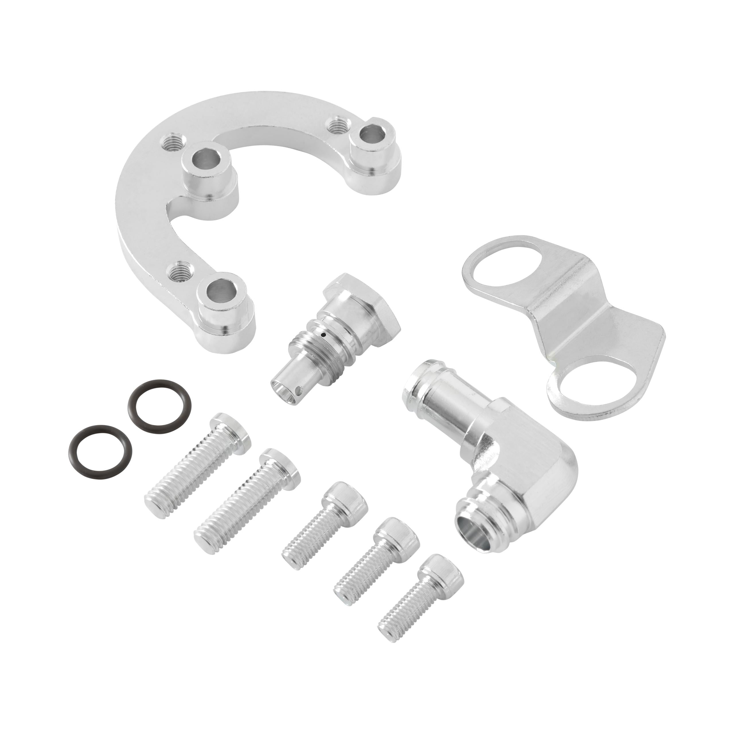 Holley Power Steering Pump Relocation Kit - SBF Mid-Mount- Accessory Drive - 97-436