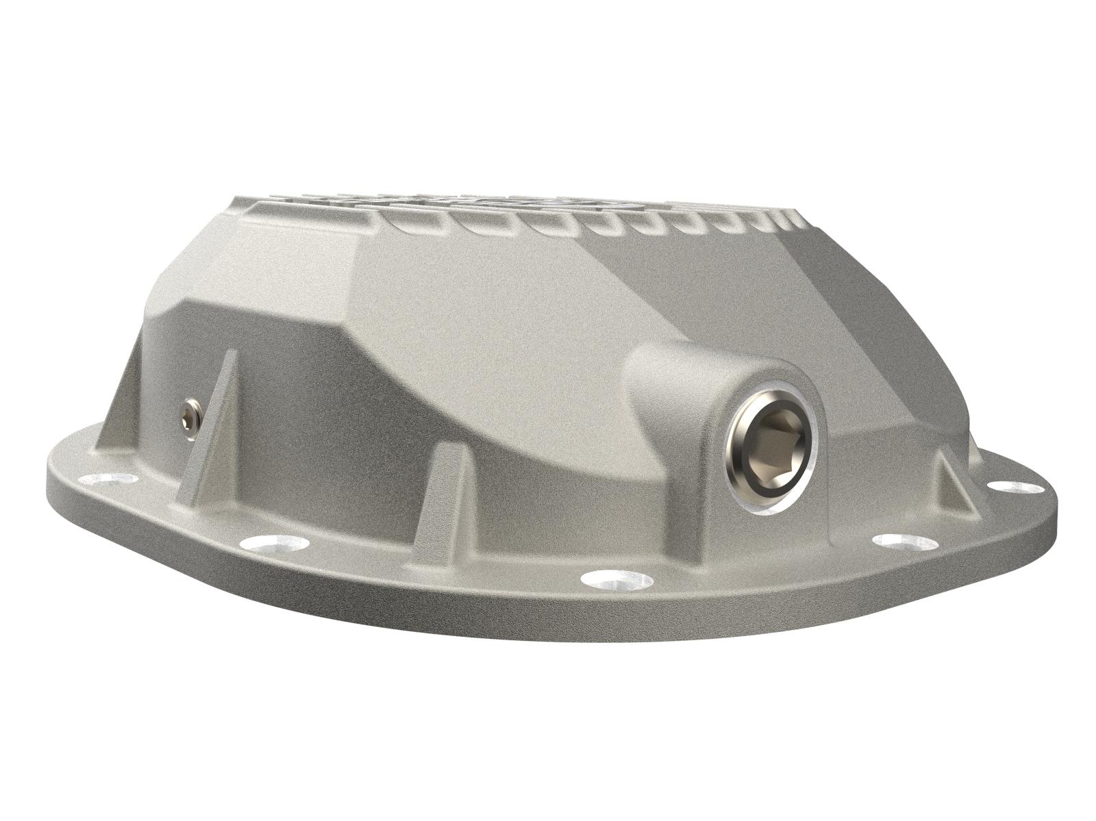 AFE Street Series Rear Differential Cover Raw w/ Machined Fins (1983-2014 Bronco, Explorer, F-150, Mustang, Ranger) - 46-71410A