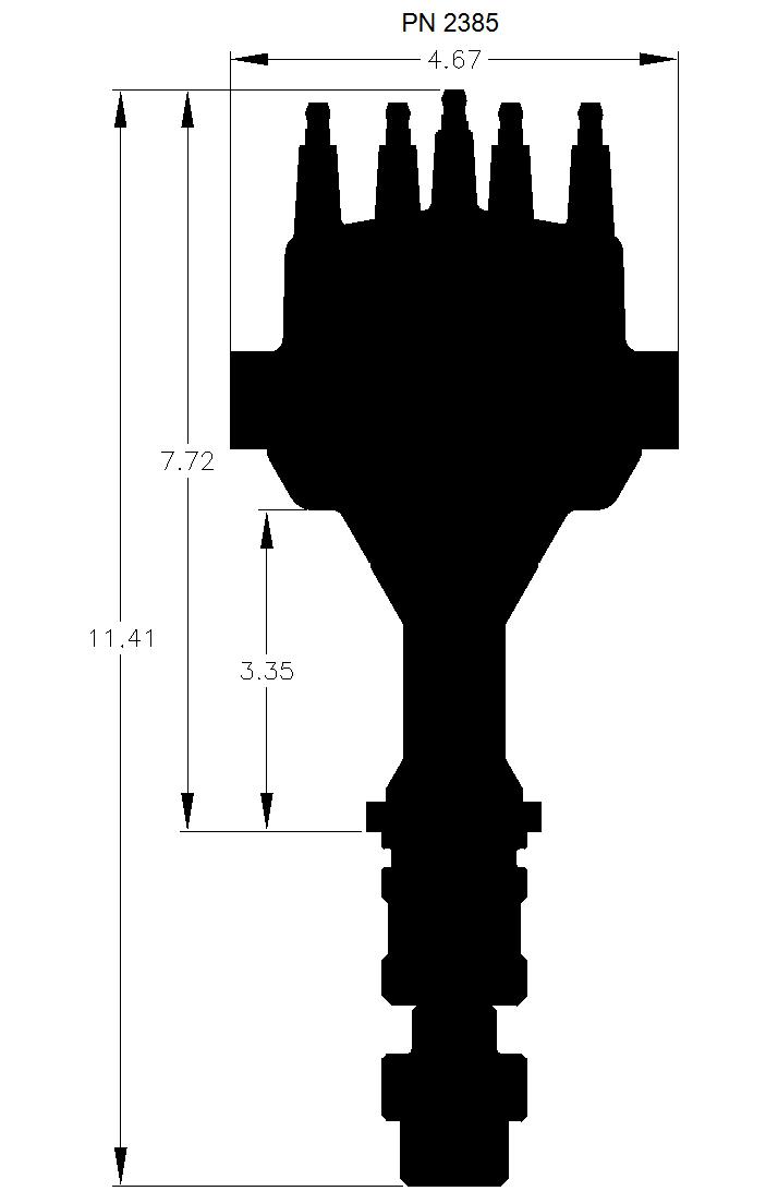 Oldsmobile V8 Dual Sync Distributor.  - 2385