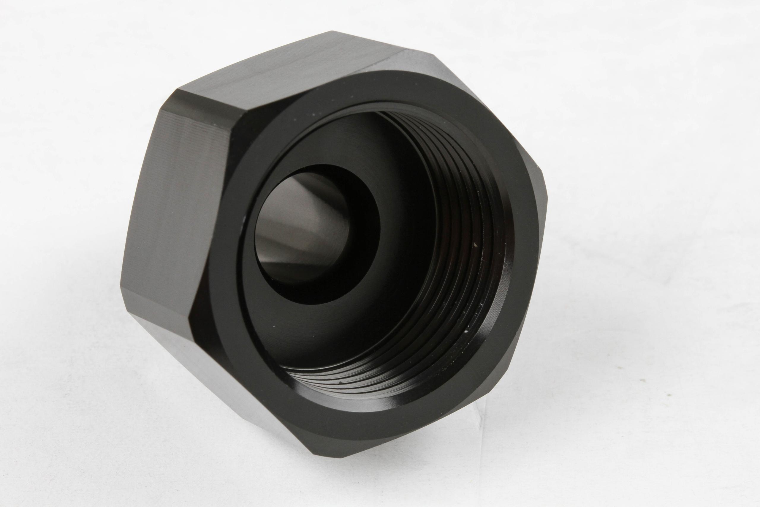 NOS  Black T7075 aluminum 8AN-660 Bottle Nut Adapter. - 16233NOS
