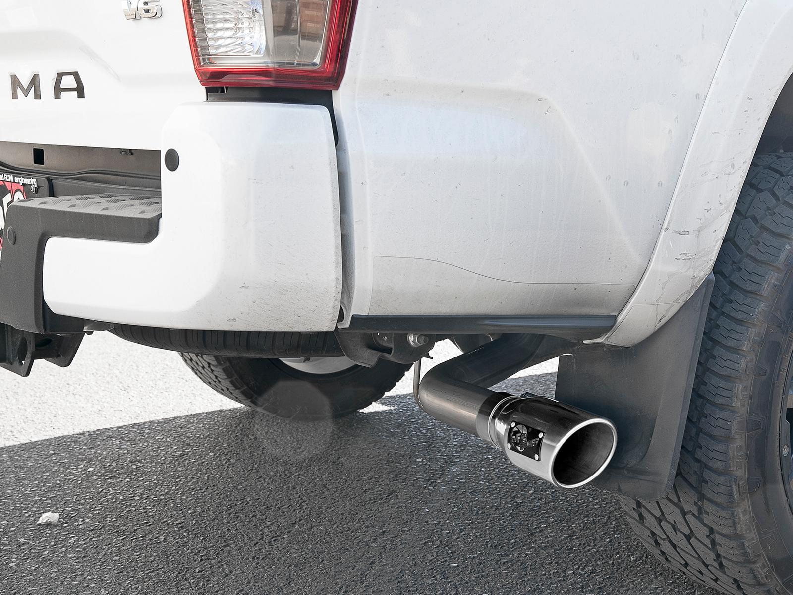 AFE MACH Force-Xp 2-1/2 in 304 Stainless Steel Cat-Back Exhaust w/Polished Tips (2016-2021 Tacoma, Tacoma) - 49-46042-P