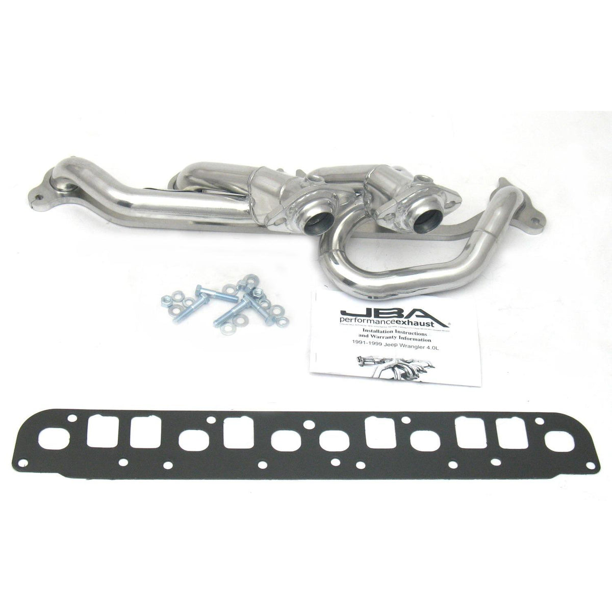 JBA 00-06 Jeep Wrangler 4.0L Sil Cer (2000-2006 Wrangler) - 1527SJS