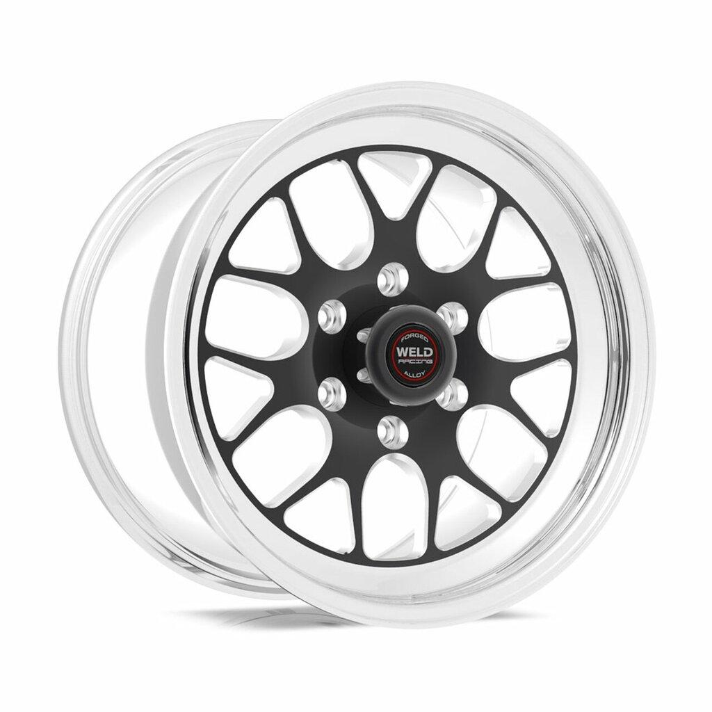 Weld Racing RT-S S77 HD Forged Aluminum 17x5 / 6x135 BP / 2.7in. BS Black Center Drag Wheel (Low Pad) - Non-Beadlock #77LB7050Y27A