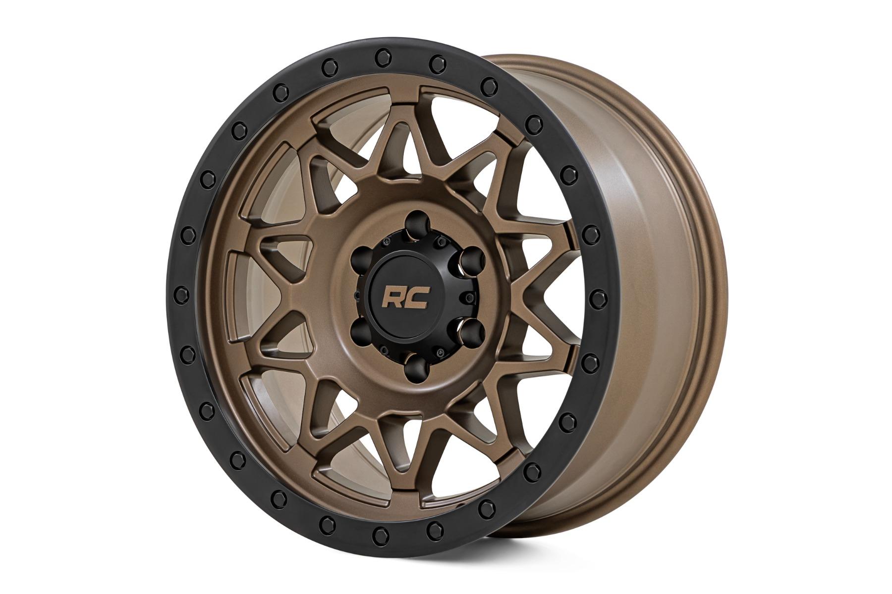 Rough Country 78 Series Wheel Simulated Beadlock Bronze/Black 18x9 6x135 -12mm (2003-2012 Expedition, F-150) - 78181217