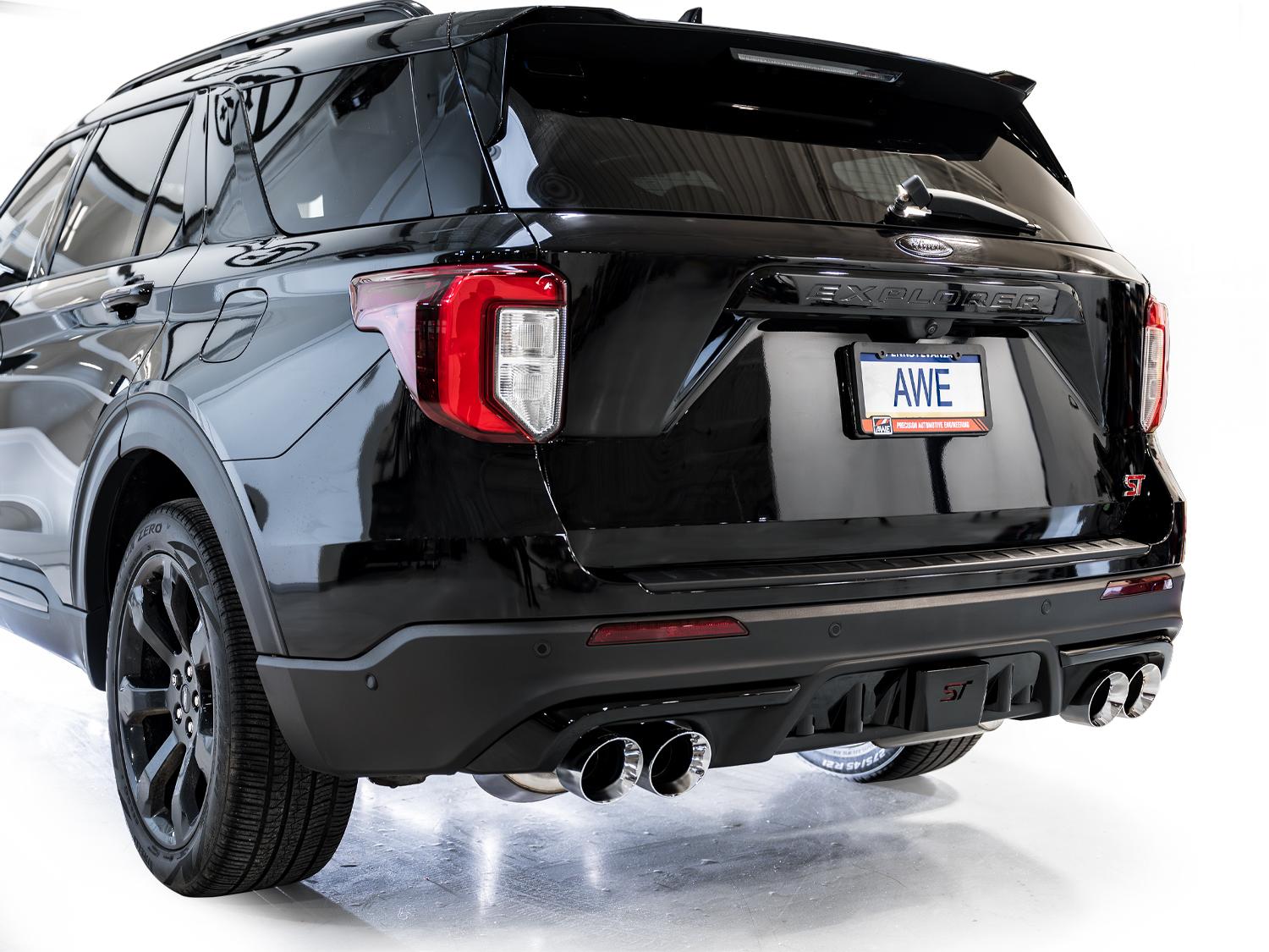 AWE Touring Edition Catback Exhaust - Chrome Silver Tips (2020-2026 Explorer ST) - 3015-42625