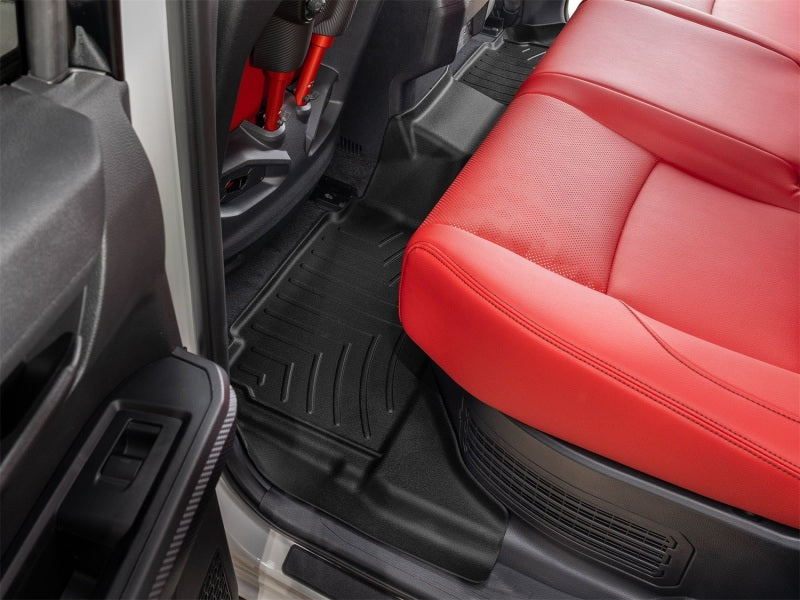 WeatherTech 24-26 Toyota Tacoma Hybrid Double Cab Rear Floor Liner - Black