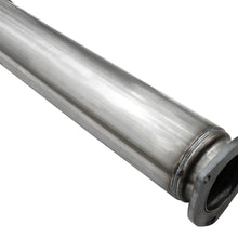 AFE Large Bore-HD 5 IN 409 Stainless Steel DPF-Back Exhaust System w/Black Tip - 49-43064-B