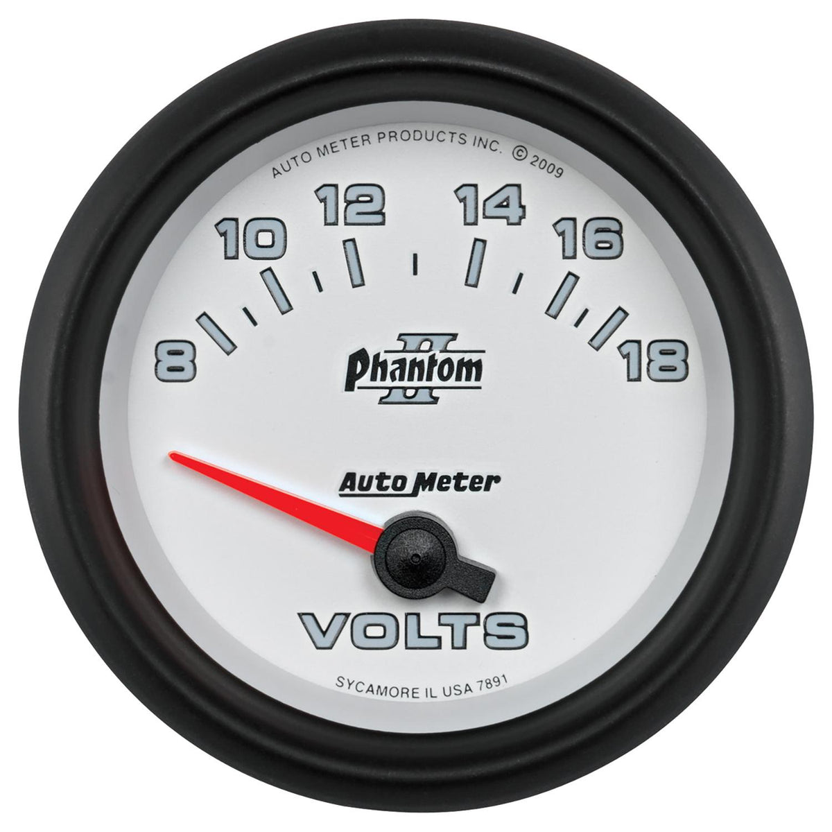 Auto Meter 2-5/8" VOLTMETER, 8-18V, PHANTOM II - 7891