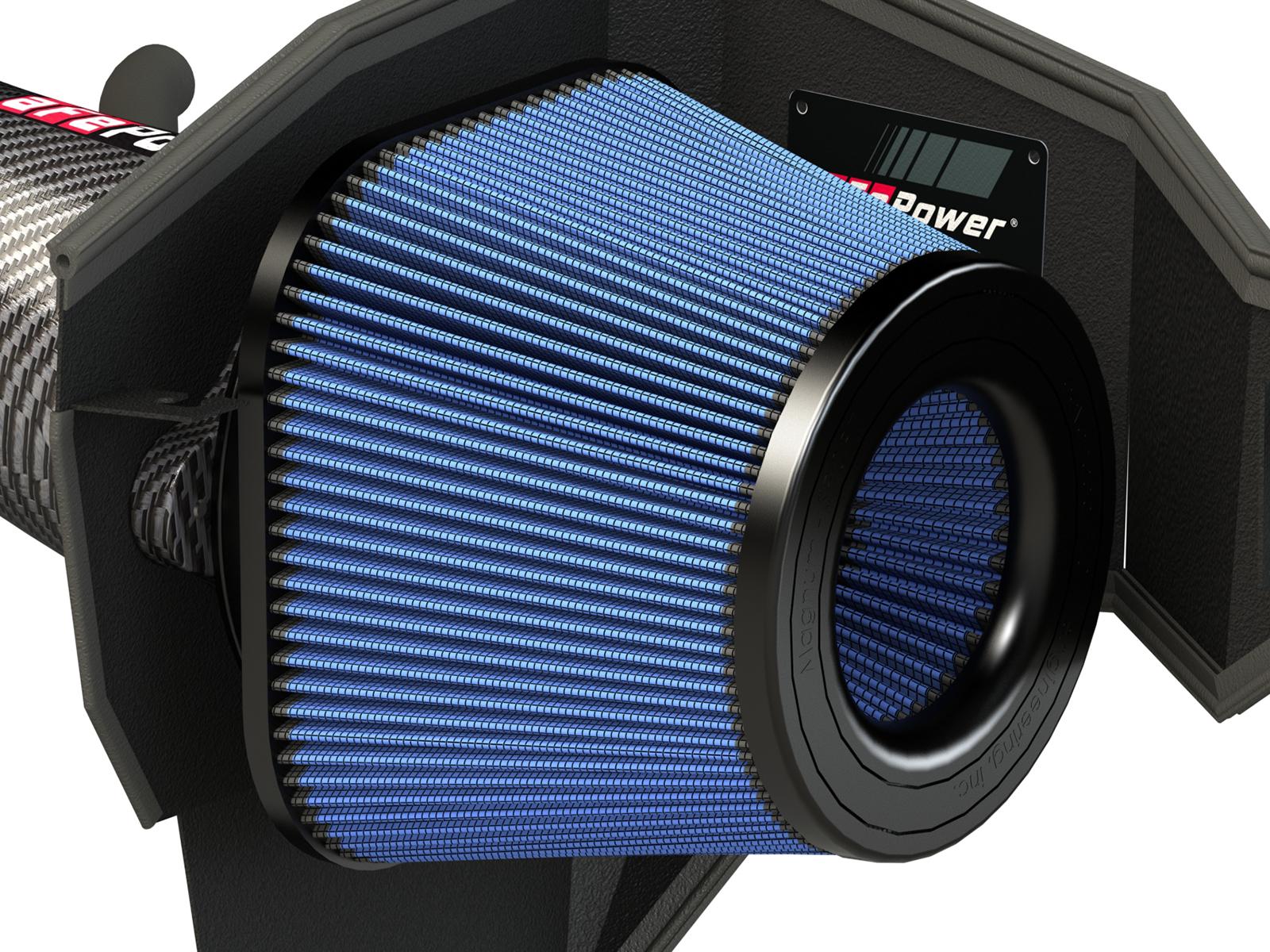 AFE Track Series Stage-2 Carbon Fiber Intake System w/ Pro 5R Filter (2011-2021 300, Challenger, Charger) - 54-12172-C