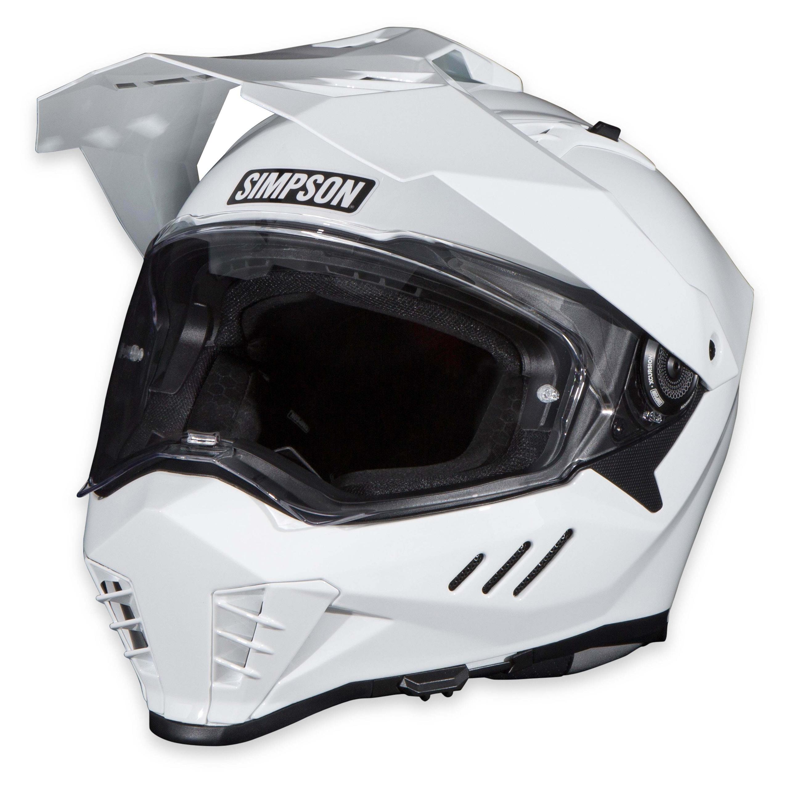 Simpson Racing Motorcycle Xcursion Bandit Helmet - White - XB1SM